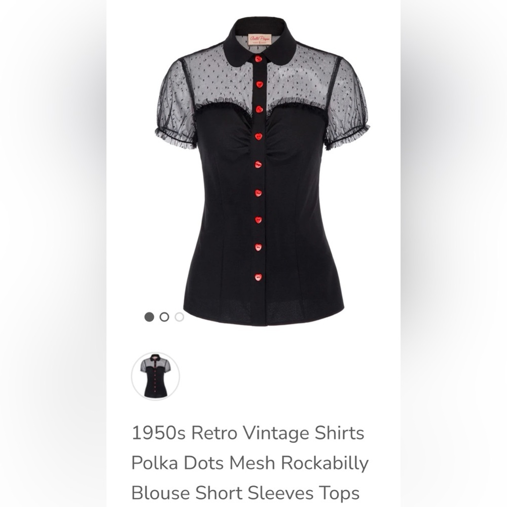 Chic Black Cap Sleeve Fitted Blouse